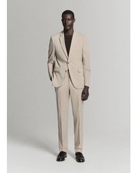Mango - Stretch Fabric Super Slim-Fit Suit Trousers - Lyst