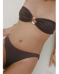 Mango - Ribbed Bikini Bottom - Lyst