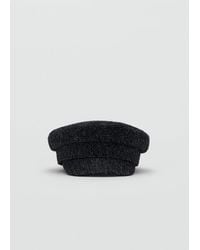 Mango - Wool-Blend Baker Boy Cap - Lyst