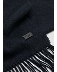 Mango - Plain Fringed Scarf - Lyst