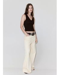 Mango - Fine-Knit Top - Lyst