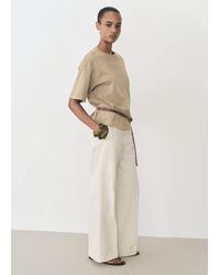 Mango - Oversized Cotton T-Shirt - Lyst