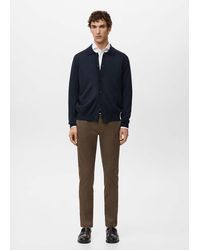 Mango - 100% Merino Wool Cardigan - Lyst