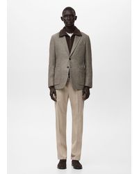 Mango - Slim Fit Wool Blend Blazer - Lyst