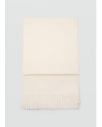 Mango - Fringed Edge Scarf - Lyst