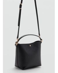 Mango - Faux-Leather Bucket Handbag - Lyst