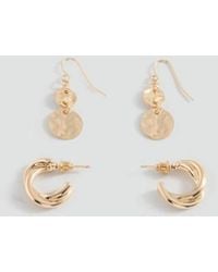 MANGO TEEN - Pack Of 2 Mixed Earrings - Lyst