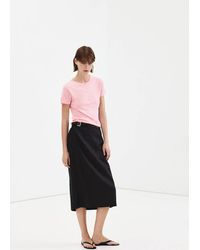 Mango - Short-Sleeved Fine-Knit Sweater - Lyst