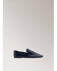 Mango - Leather Loafers - Lyst