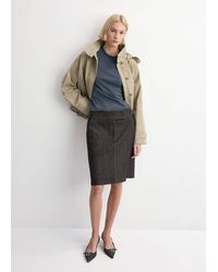 Mango - Washed-Effect Cotton T-Shirt - Lyst