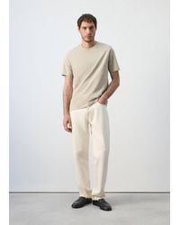 Mango - Slim Fit T-Shirt 180Gsm - Lyst