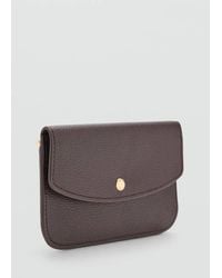 Mango - Wallet With Button Flap - Lyst