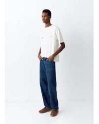 MANGO TEEN - Cotton T-Shirt With Print Detail - Lyst
