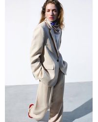 Mango - Straight-Fit Suit Blazer - Lyst