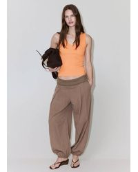 Mango - Fine-Knit Top - Lyst