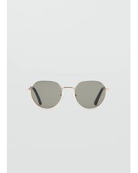 Mango - Runde Metall-Sonnenbrille - Lyst