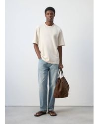 Mango - Relaxed Fit T-Shirt 260Gsm - Lyst