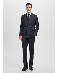 Mango - Turin 100% Wool Double-Breasted Suit Jacket - Lyst