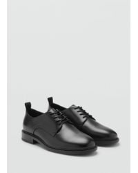 Mango - Oxford Style Leather Shoe - Lyst