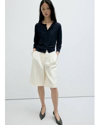 Mango - Knitted Button Cardigan - Lyst