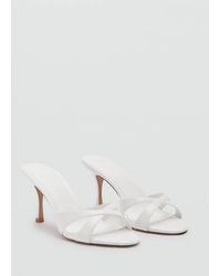 Mango - Heel Non-Structured Sandals - Lyst