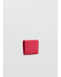 Mango - Small Wallet With Saffiano Effect - Lyst