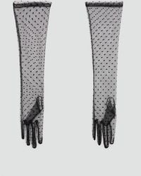 Mango - Semi-Transparent Lunar Gloves - Lyst
