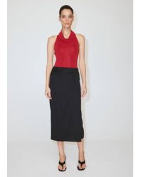 Mango - Ruched Fitted Skirt - Lyst