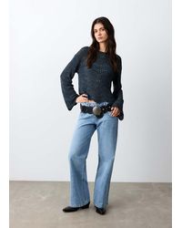 MANGO TEEN - Openwork Knit Sweater - Lyst