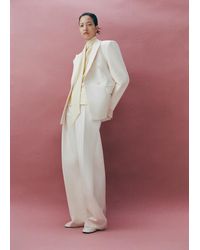 Mango - Fitted Double-Breasted Blazer - Lyst