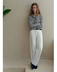 MANGO TEEN - Long-Sleeved Fine-Striped Cotton T-Shirt - Lyst