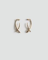 Mango - Irregular Textured Earrings - Lyst