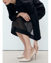 Mango - Asymmetrischer Lackleder-Pumps - Lyst