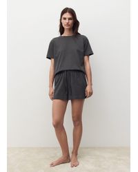 Mango - Zweiteiliges Pyjama-Set Aus Baumwolle Mit Kurzen Ärmeln - Lyst
