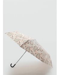 Mango - Ombrello Stampa Paisley Bianco Sporco - Lyst