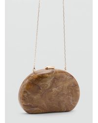 Mango - Oval Clutch Bag - Lyst