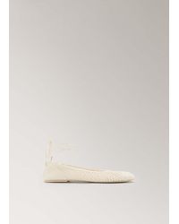 Mango - Woven Strap Ballerina Flat - Lyst