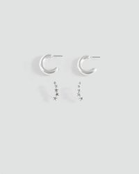 MANGO TEEN - Pack Of 2 Mixed Earrings - Lyst