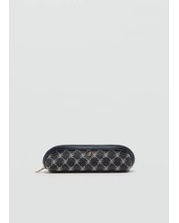 Mango - Zip Case With Printed Logo - Lyst