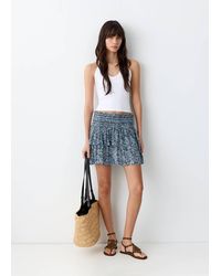 MANGO TEEN - Printed Short Skirt - Lyst
