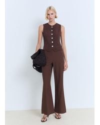 Mango - Suit Waistcoat With Buttons - Lyst