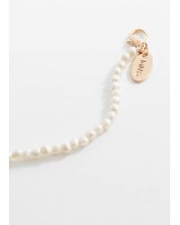 Mango - Pearl Necklace - Lyst