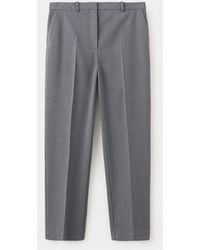 Mango - Chalk-Stripe Straight Trousers - Lyst