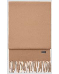 Mango - Plain Fringed Scarf - Lyst