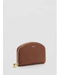 Mango - Medium Wallet With Mini-Bead Embellishment - Lyst