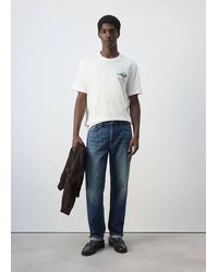 Mango - 100% Cotton Printed T-Shirt - Lyst