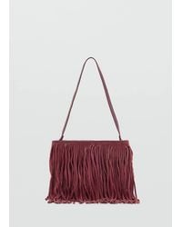 MANGO TEEN - Mini Leather Tassel Bag - Lyst