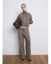 Mango - Contrast Seam T-Shirt - Lyst