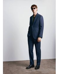 Mango - 100% Wool Blazer Vitale Barberis Canonico - Lyst