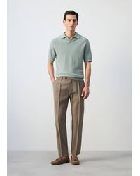 Mango - Regular-Fit Pleated Trousers - Lyst